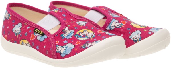 FARE KLASIK Dětské papuče na gumičku červené