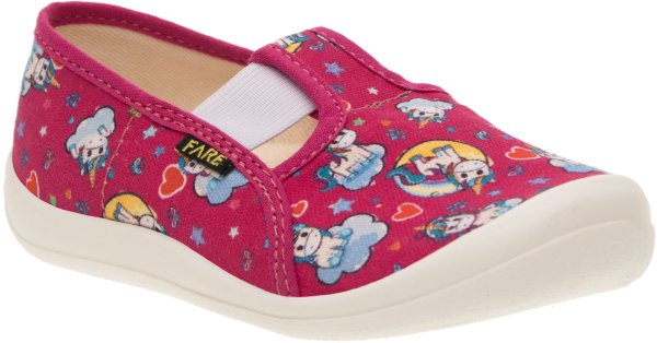 FARE KLASIK Dětské papuče na gumičku červené