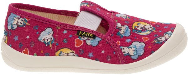 FARE KLASIK Dětské papuče na gumičku červené