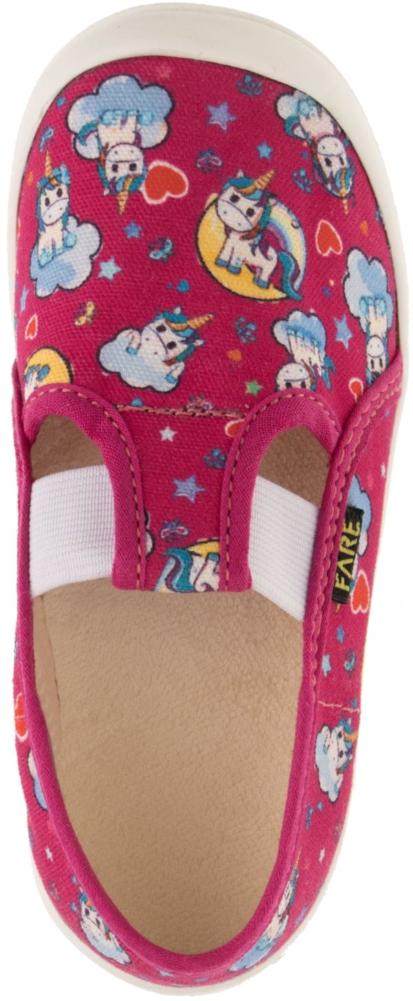 FARE KLASIK Dětské papuče na gumičku červené