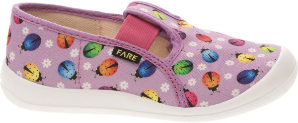 FARE KLASIK Dětské papuče na gumičku růžové