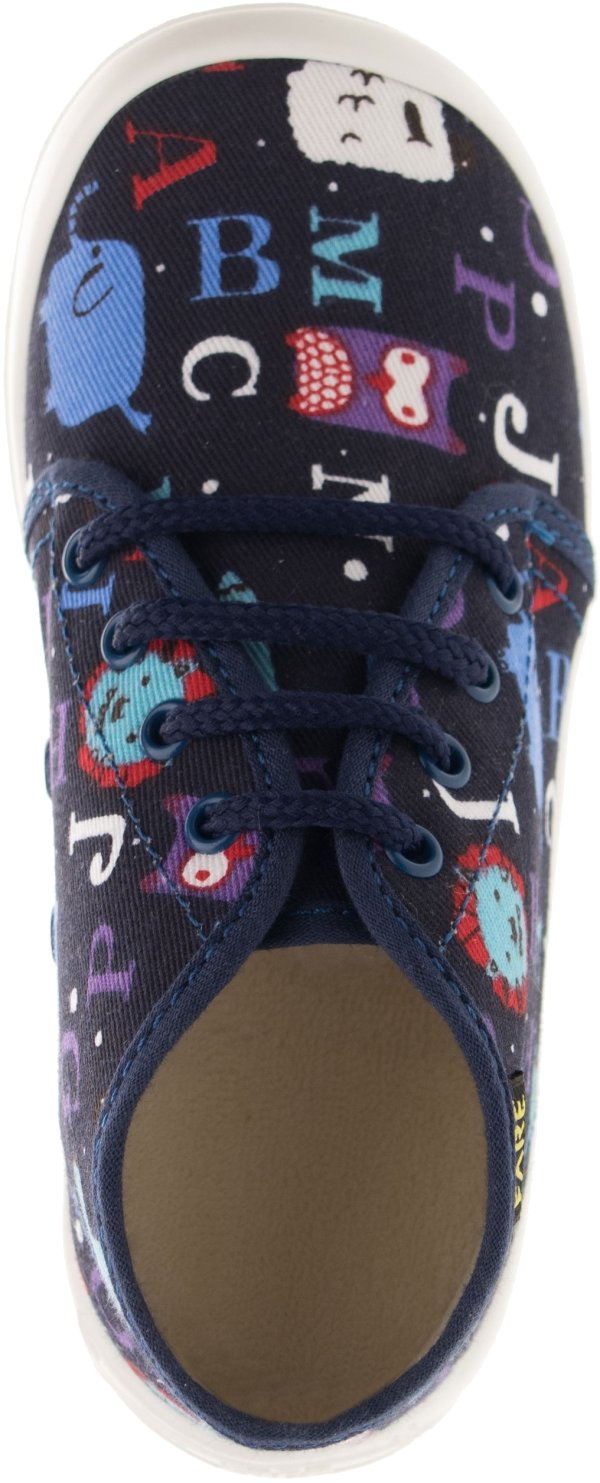 FARE KLASIK Dětské papuče šněrovací modré