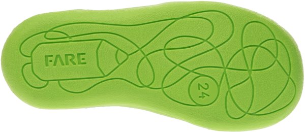 FARE KLASIK Dětské papuče na suchý zip zelené