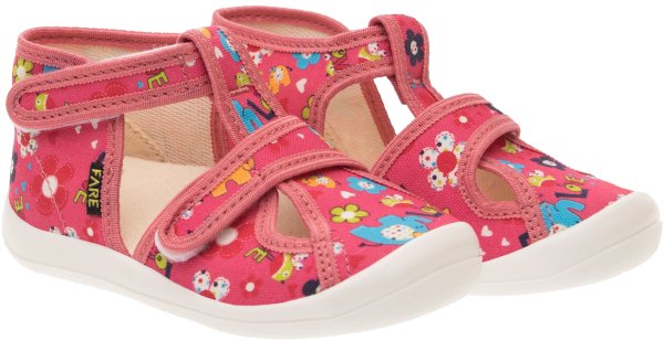 FARE KLASIK Dětské papuče na suchý zip