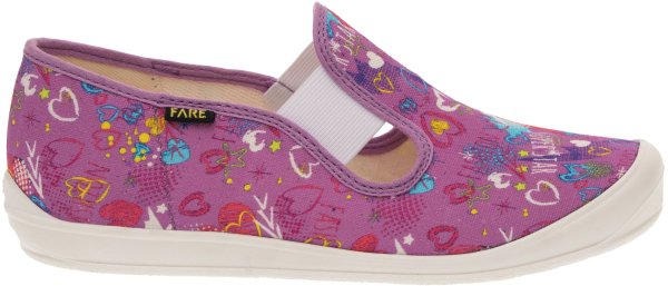 FARE KLASIK Dětské papuče na gumičku růžové