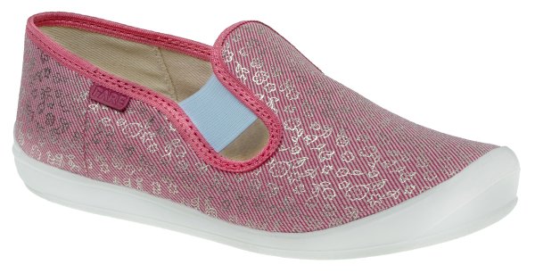 FARE KLASIK Dětské papuče na gumičku růžové