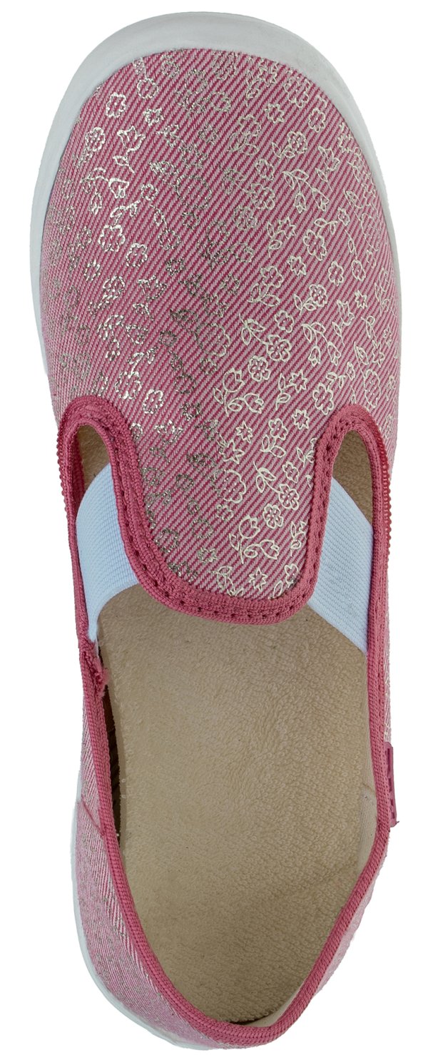 FARE KLASIK Dětské papuče na gumičku růžové