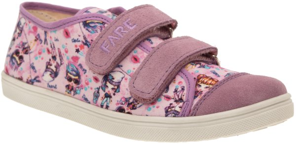 FARE KLASIK dívčí textilní tenisky růžové