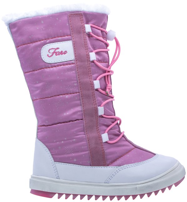 FARE KLASIK SNĚHULE dětské zimní nepromokavé boty růžové