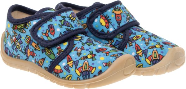 FARE FIRST KIDDY dětské papuče na suchý zip modré