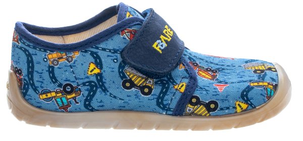 FARE FIRST KIDDY dětské papuče na suchý zip modré