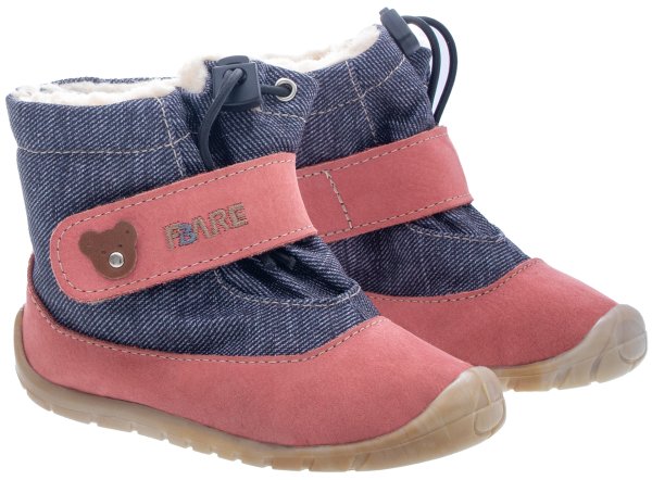 FARE FIRST SNOWIES dětské zimní boty lososové
