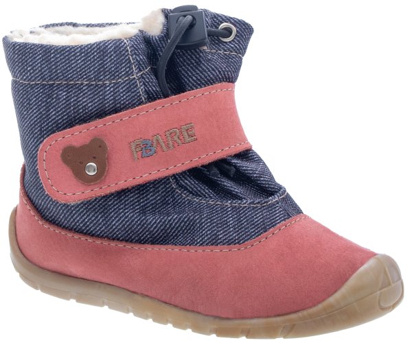 FARE FIRST SNOWIES dětské zimní boty lososové