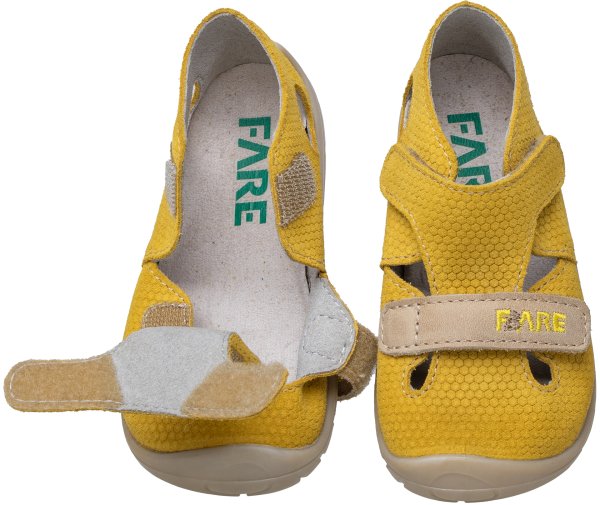 FARE FIRST BALEÁRKY dětské sandálky žluté