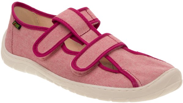 FARE BARE dětské papuče na suchý zip růžové