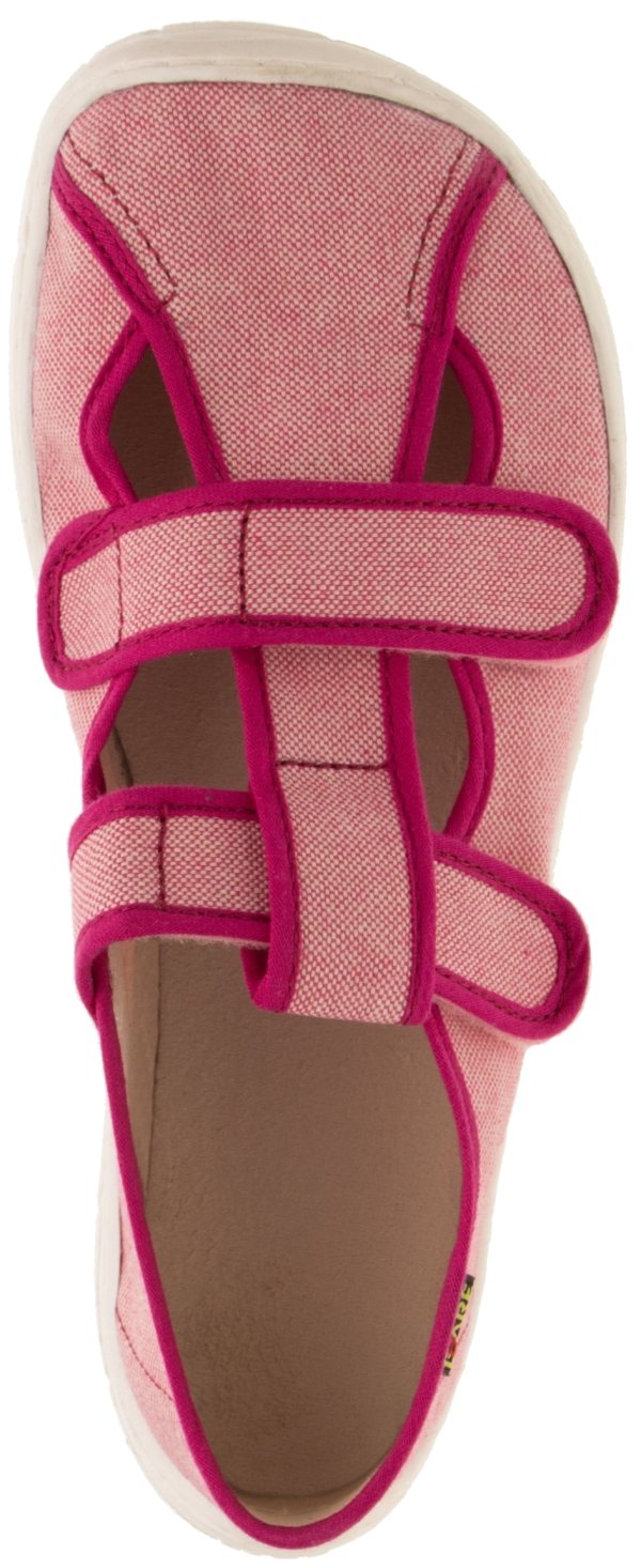 FARE BARE dětské papuče na suchý zip růžové