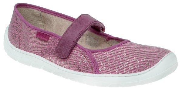 FARE BARE dětské papuče na suchý zip růžové