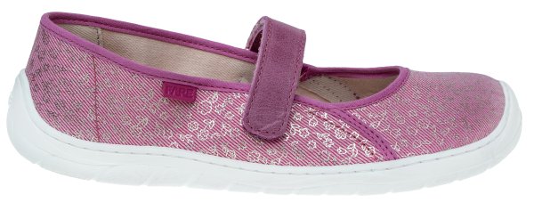 FARE BARE dětské papuče na suchý zip růžové