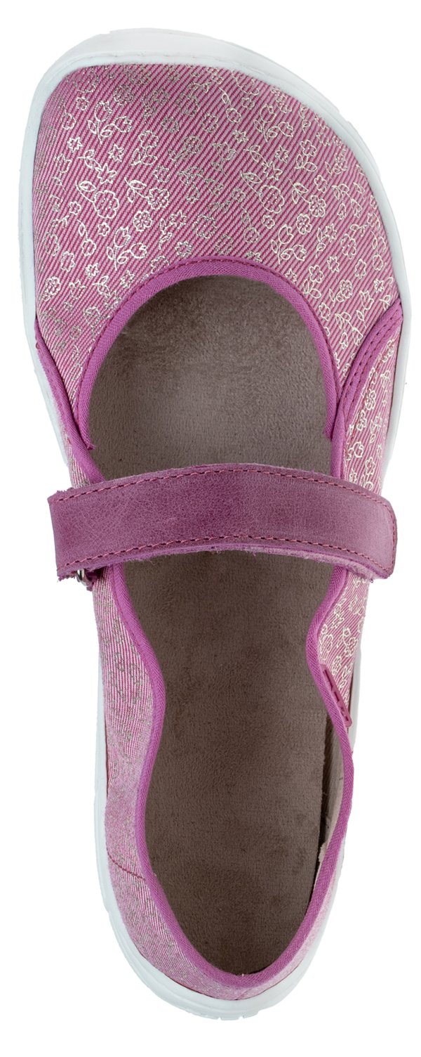 FARE BARE dětské papuče na suchý zip růžové