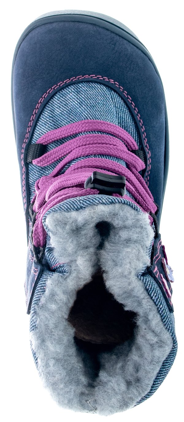 FARE MID-WIDE SNĚHULE dětské zimní nepromokavé boty modré