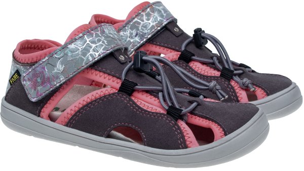 FARE MID-WIDE NEO dětské sandály šedé