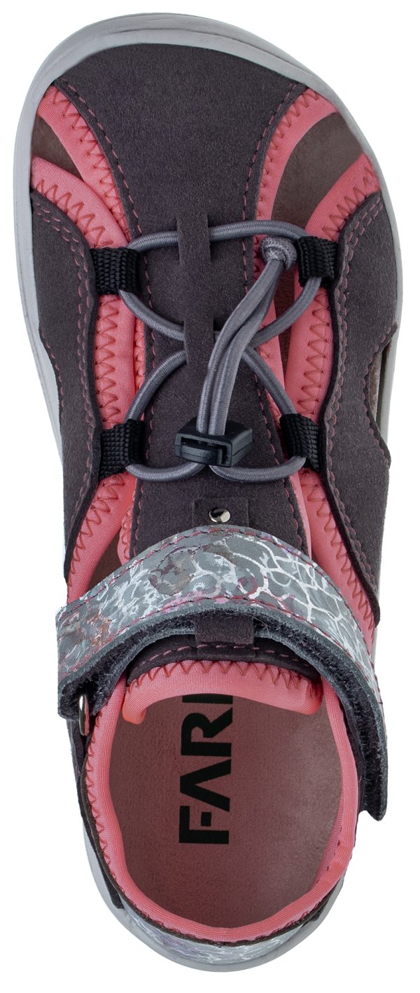 FARE MID-WIDE NEO dětské sandály šedé