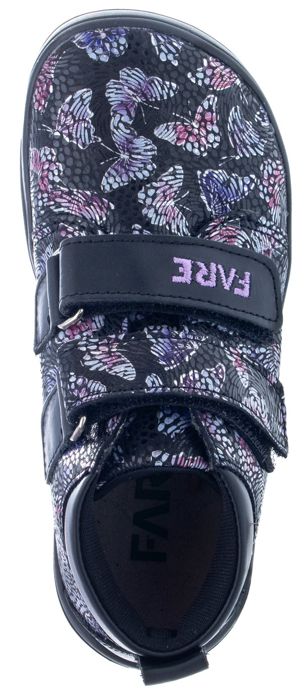 FARE MID-WIDE SUMMITKY dětské celoroční boty motýlci černé