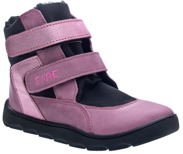FARE MID-WIDE FROSTKY dětské zimní nepromokavé boty růžové