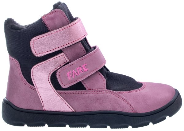 FARE MID-WIDE FROSTKY dětské zimní nepromokavé boty růžové