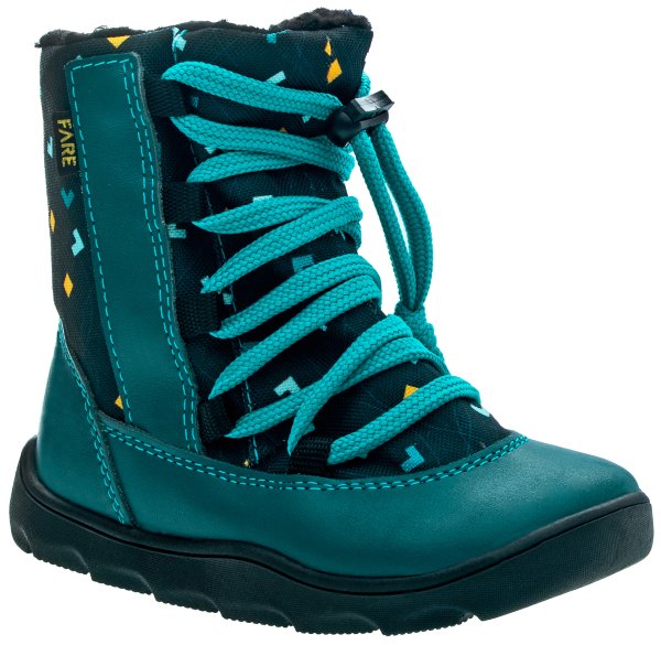 FARE MID-WIDE SNĚHULE dětské zimní nepromokavé boty petrolejové
