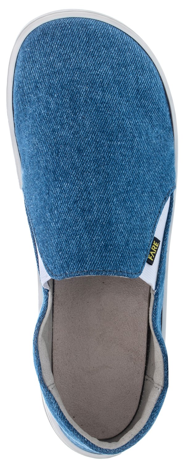 FARE MID-WIDE SLIP-ON tenisky modré