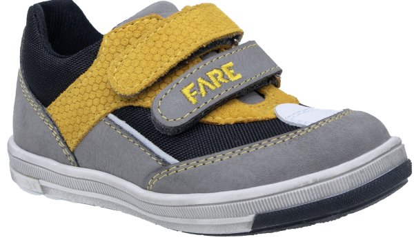 FARE KLASIK dětské celoroční nepromokavé boty šedo-černé