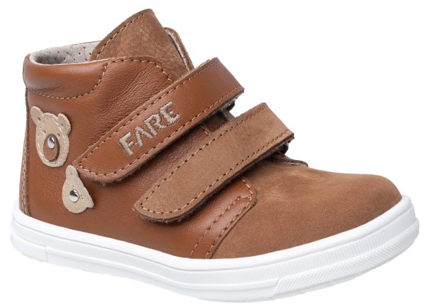 FARE KLASIK dětské celoroční kotníkové boty hnědé