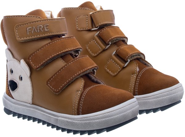 FARE KLASIK TYROLKY dětské zimní kotníkové boty hnědé