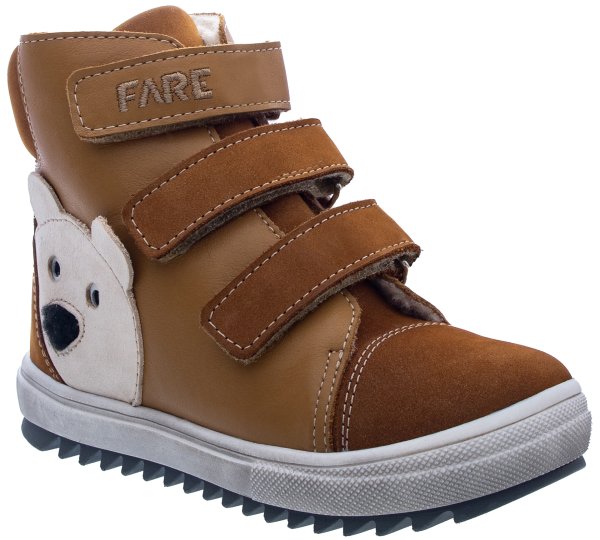 FARE KLASIK TYROLKY dětské zimní kotníkové boty hnědé