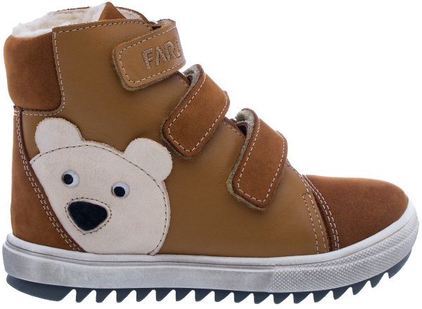 FARE KLASIK TYROLKY dětské zimní kotníkové boty hnědé