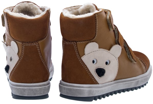 FARE KLASIK TYROLKY dětské zimní kotníkové boty hnědé