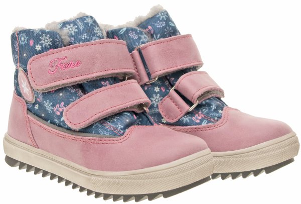 FARE KLASIK BERITKY dětské zimní nepromokavé boty růžové