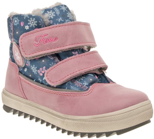 FARE KLASIK BERITKY dětské zimní nepromokavé boty růžové