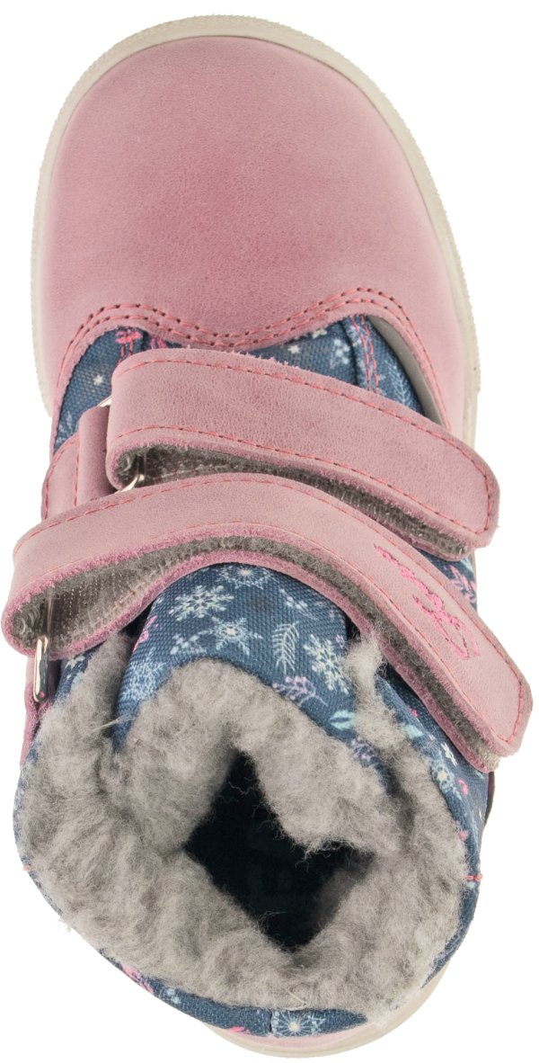 FARE KLASIK BERITKY dětské zimní nepromokavé boty růžové