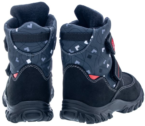 FARE KLASIK POLARIS dětské zimní nepromokavé boty černé