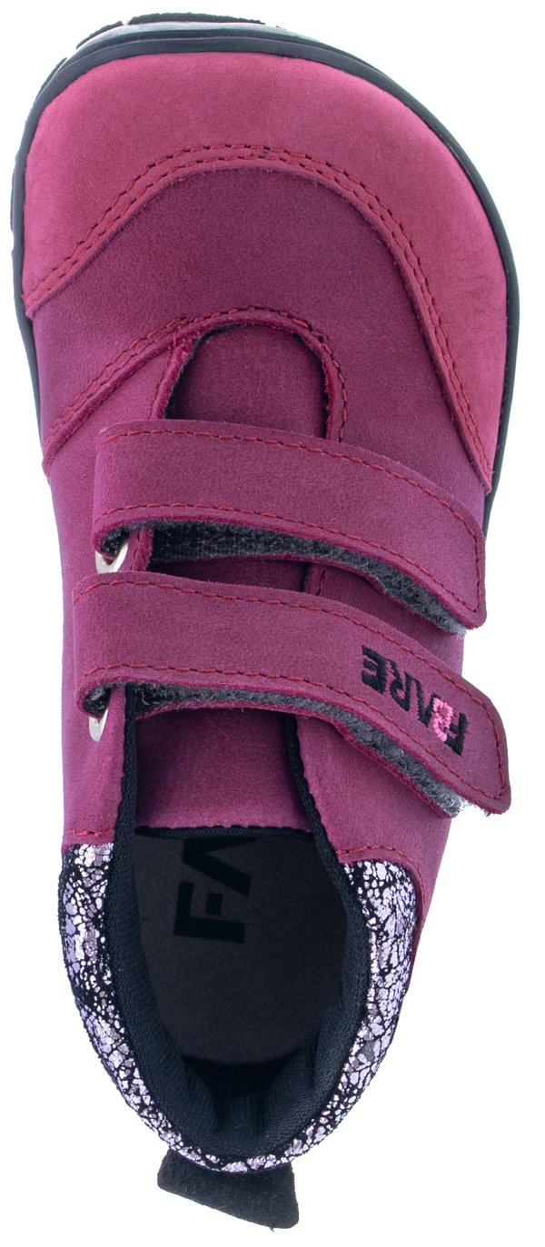 FARE BARE VISBY dětské celoroční boty vínové