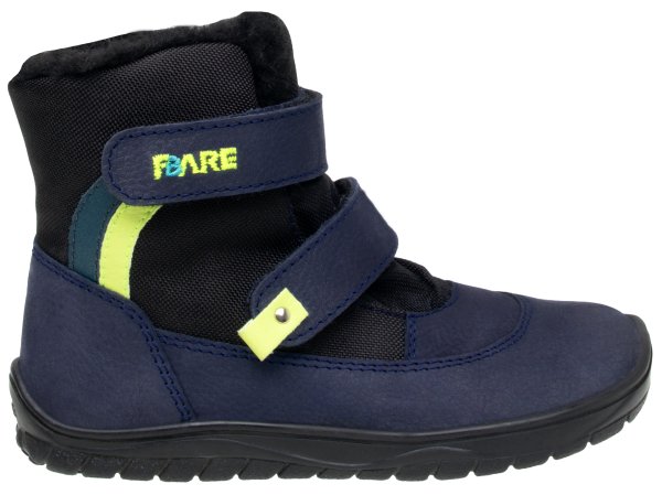 FARE BARE FINKY dětské zimní nepromokavé boty modré