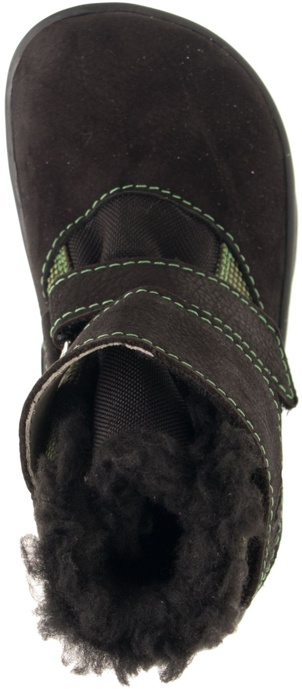 FARE BARE BJORNKY dětské zimní nepromokavé boty černo-zelené