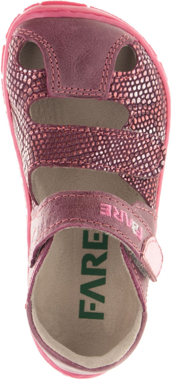 FARE BARE TRIPOLIS dětské sandály vínové