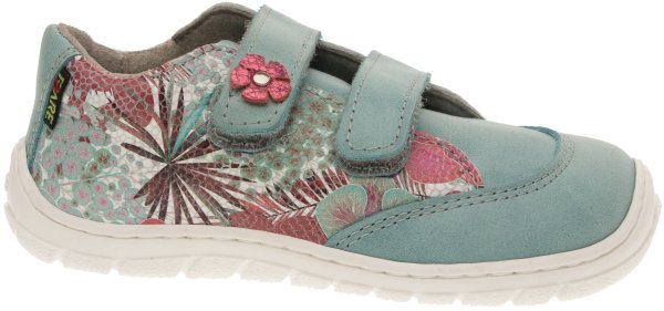 FARE BARE DARIANKY dětské celoroční boty tyrkysové květ