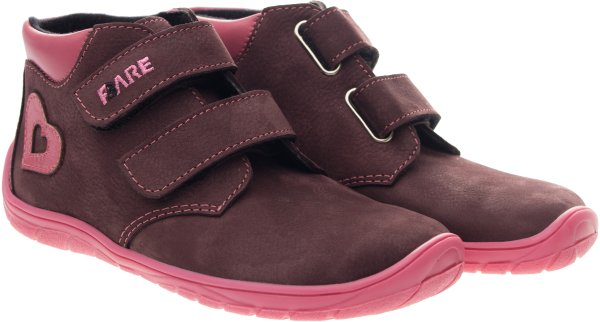 FARE BARE HOLEBY dětské celoroční boty vínové