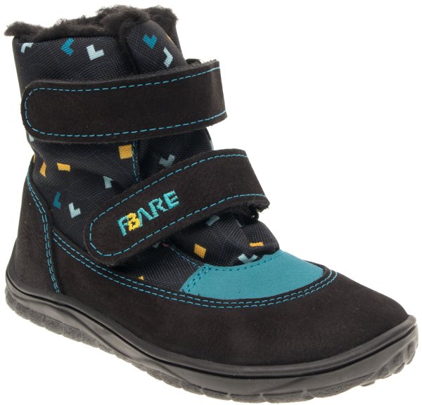 FARE BARE FINKY dětské zimní nepromokavé boty černé