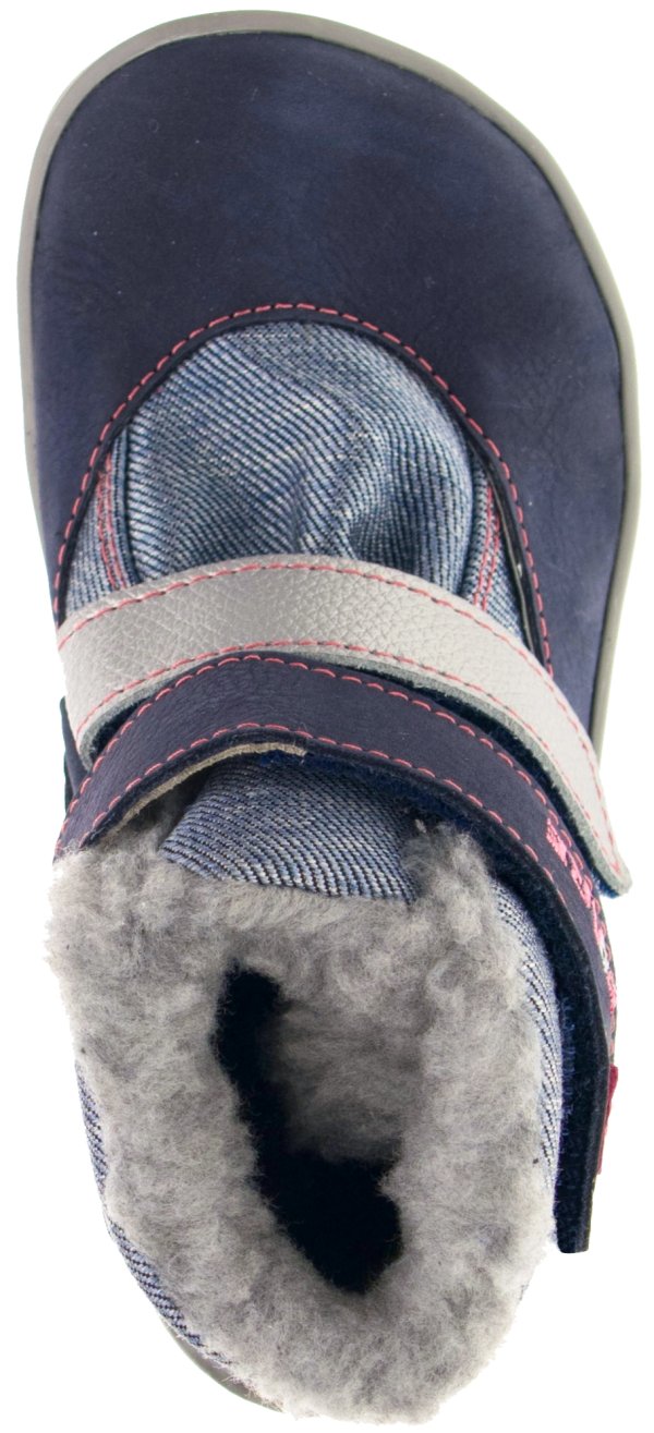 FARE BARE BJORNKY dětské zimní nepromokavé boty modro-růžové