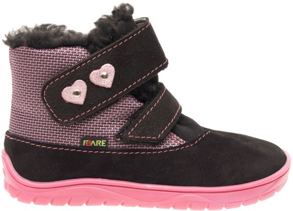 BJORNKY dětské zimní nepromokavé boty růžové